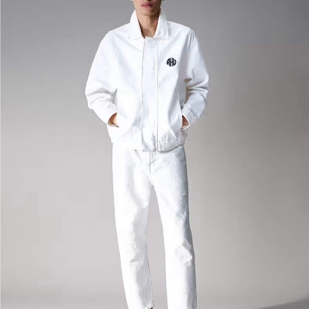 Zara x Rhuigi White Jacket and Pants Set